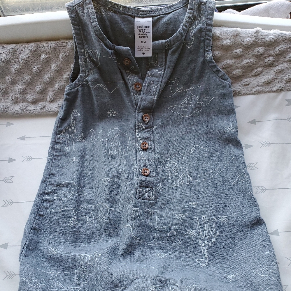 Short sleeve romper